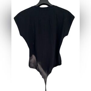 Kit and Ace/ Black capped sleeve/ Bodysuit/ Snap closure/High stretch/Size US 10